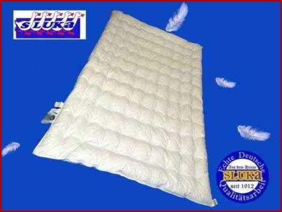 99-Pumkte Steppbett 135x200 250 g 100% weiße Sächsische neue Daunen, 100er Qualitäts-Einschütte Cotton